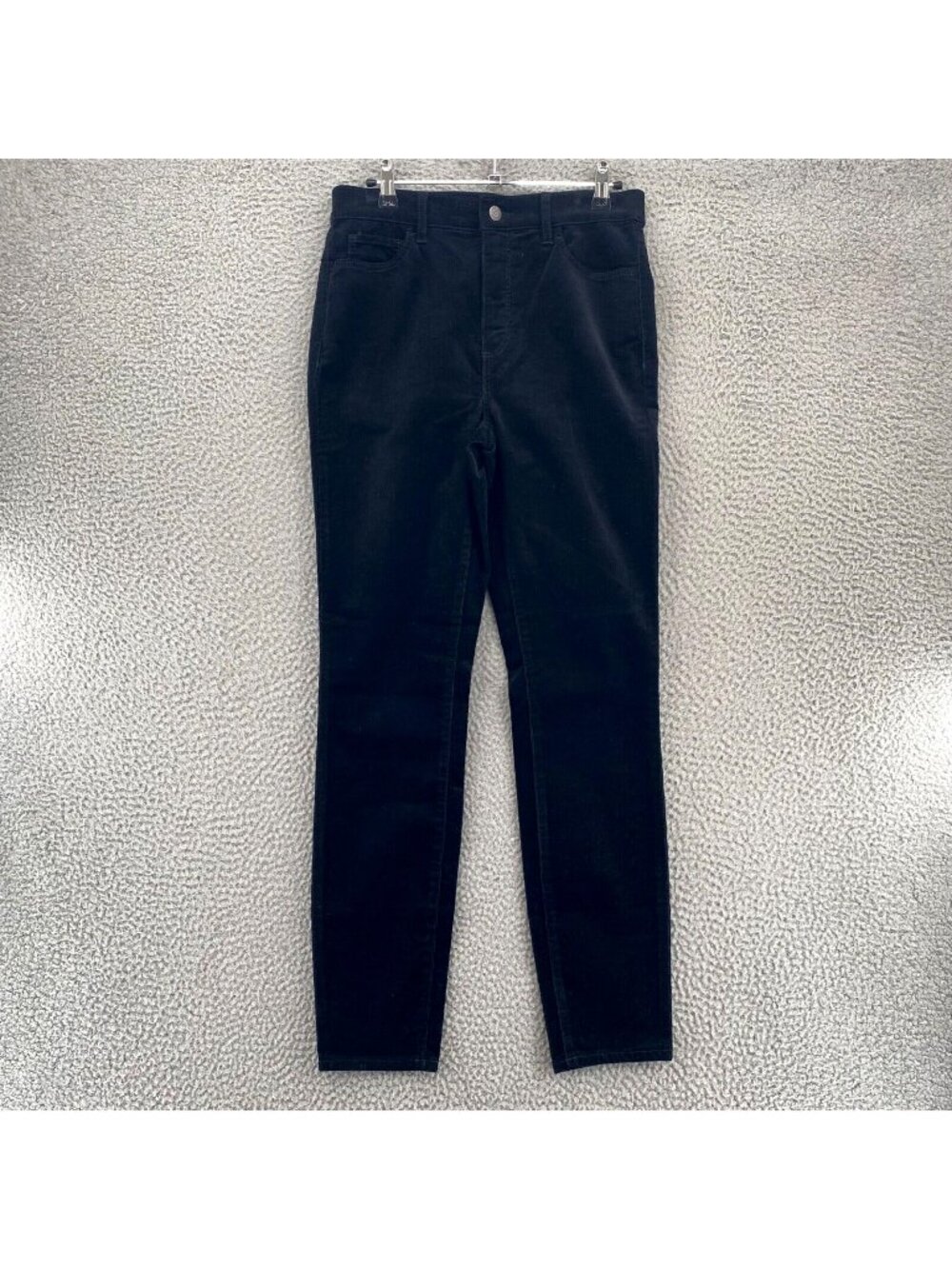 LOFT Jeans Womens 4 27 Black Corduroy Skinny Cotton Modal Stretch Pockets NWT